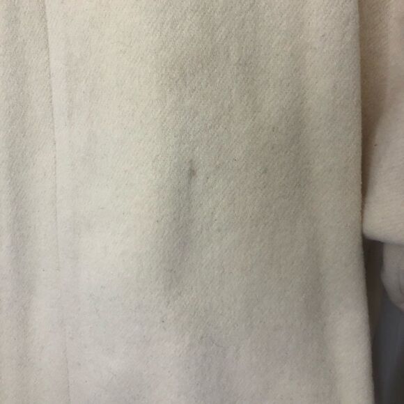 Vintage Dilards Country Pacer cream waist length pea coat, size 14/16 - Picture 4 of 15